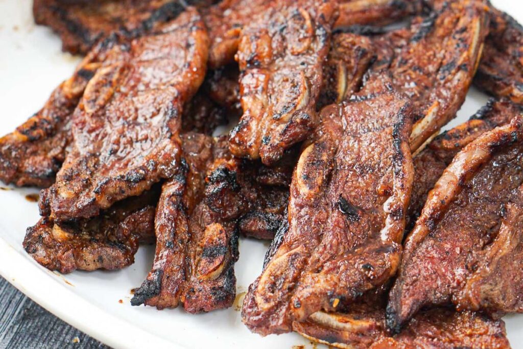 BBQ Grilled Flanken Short Ribs by My Life Cookbook