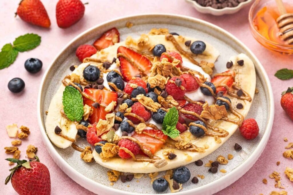 Banana Split Yogurt by Hungry Whisk