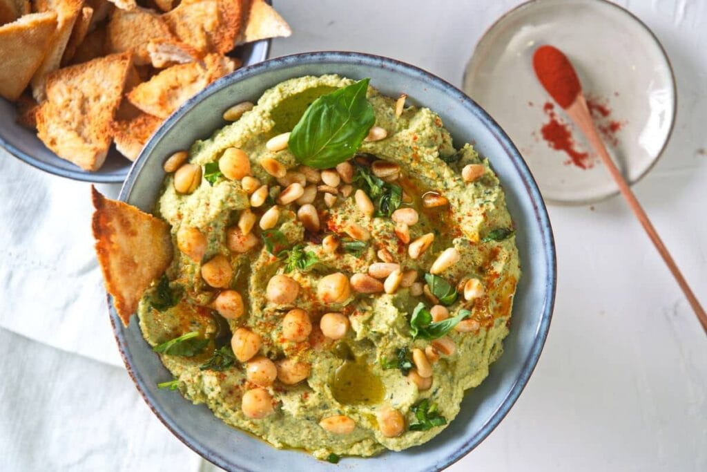 Basil Hummus by In The Kitch