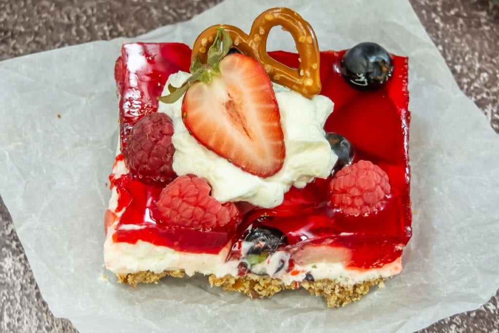 Berry Pretzel Salad by Shaken Together Life