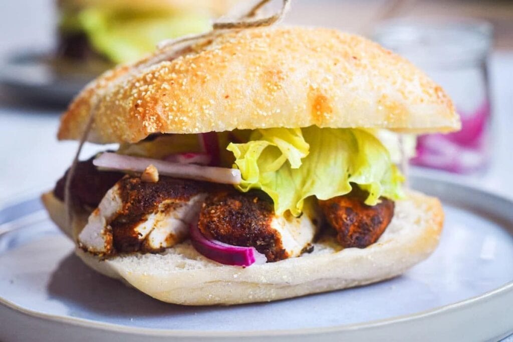 Blackened Chicken Sandwich on Ciabatta by In The Kitch
