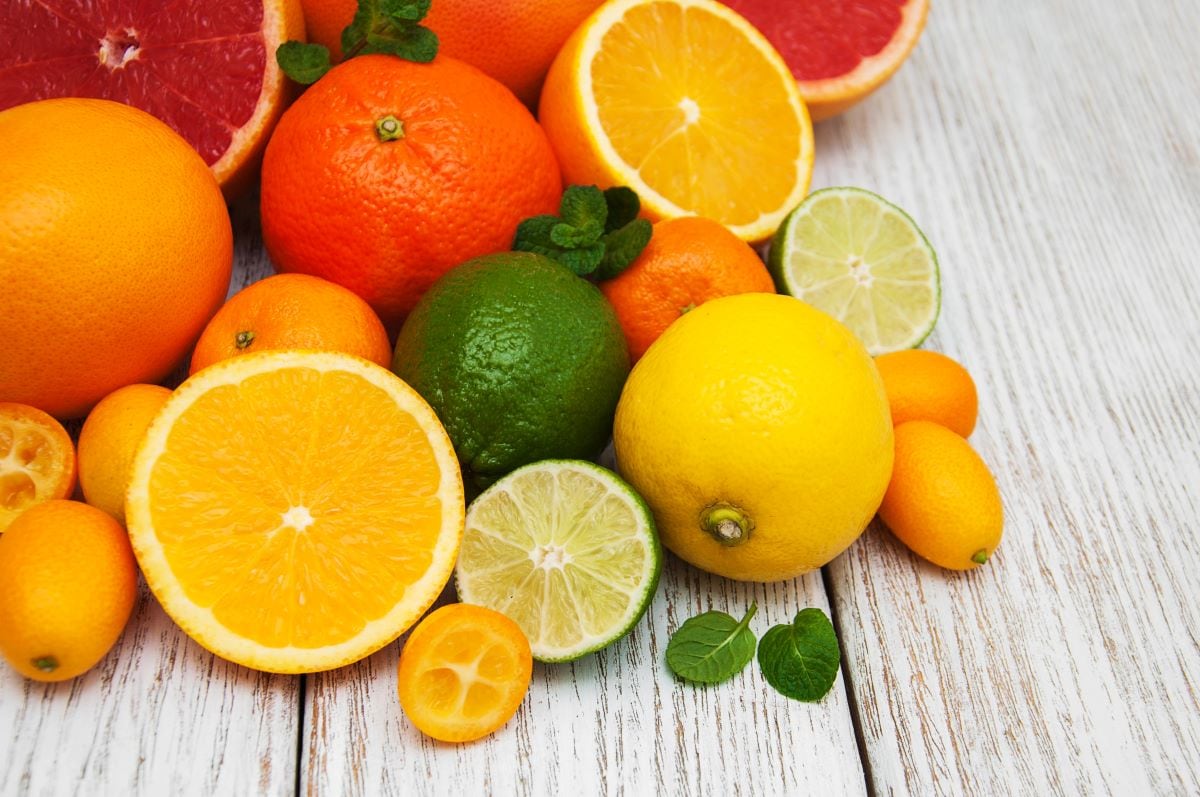 Bowl of fresh citrus fruitOlena Rudo