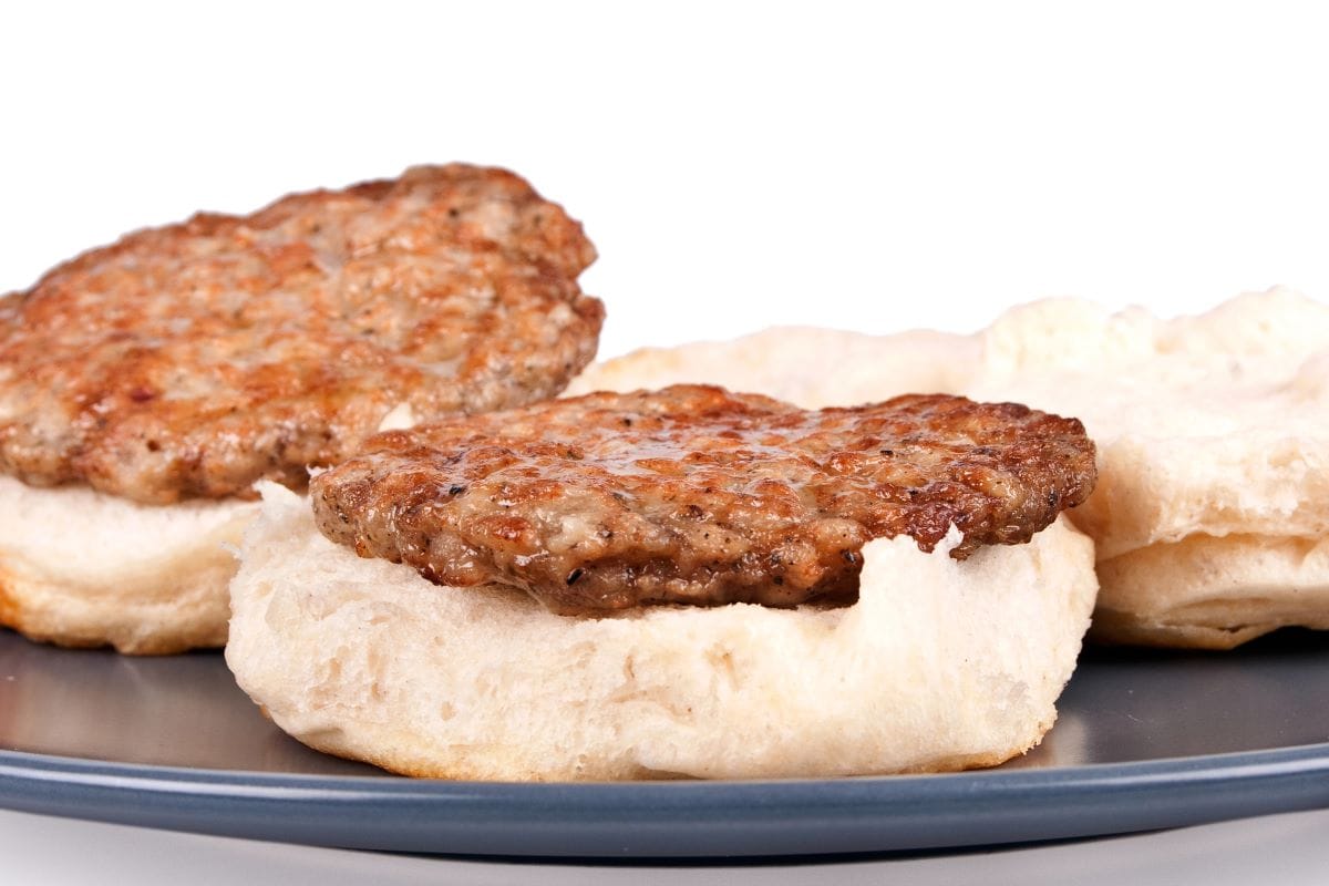 Buttermilk biscuit and sausageBrittny ann