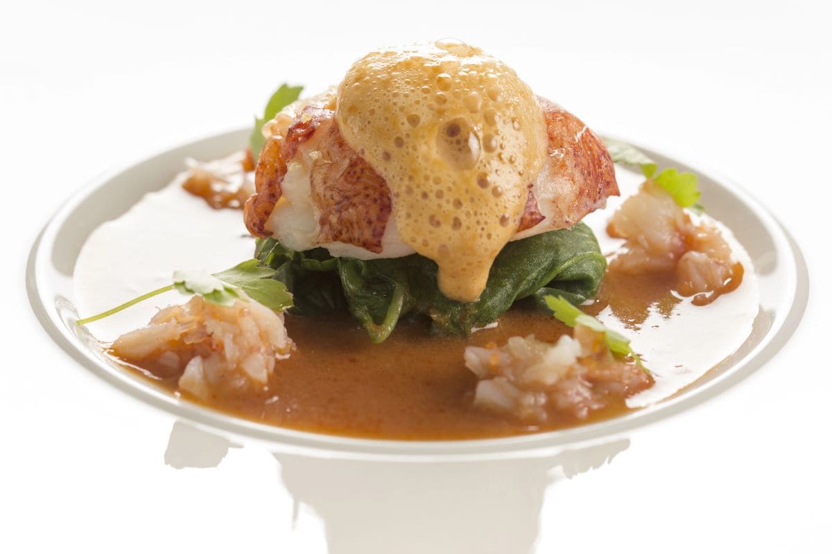 Champagne Butter Poached LobsterChef.photography