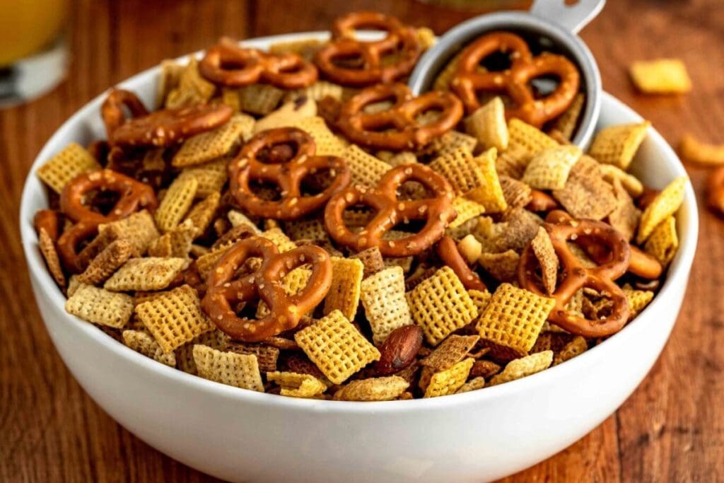 Easy Cajun Snack Mix by The Cookin Chicks
