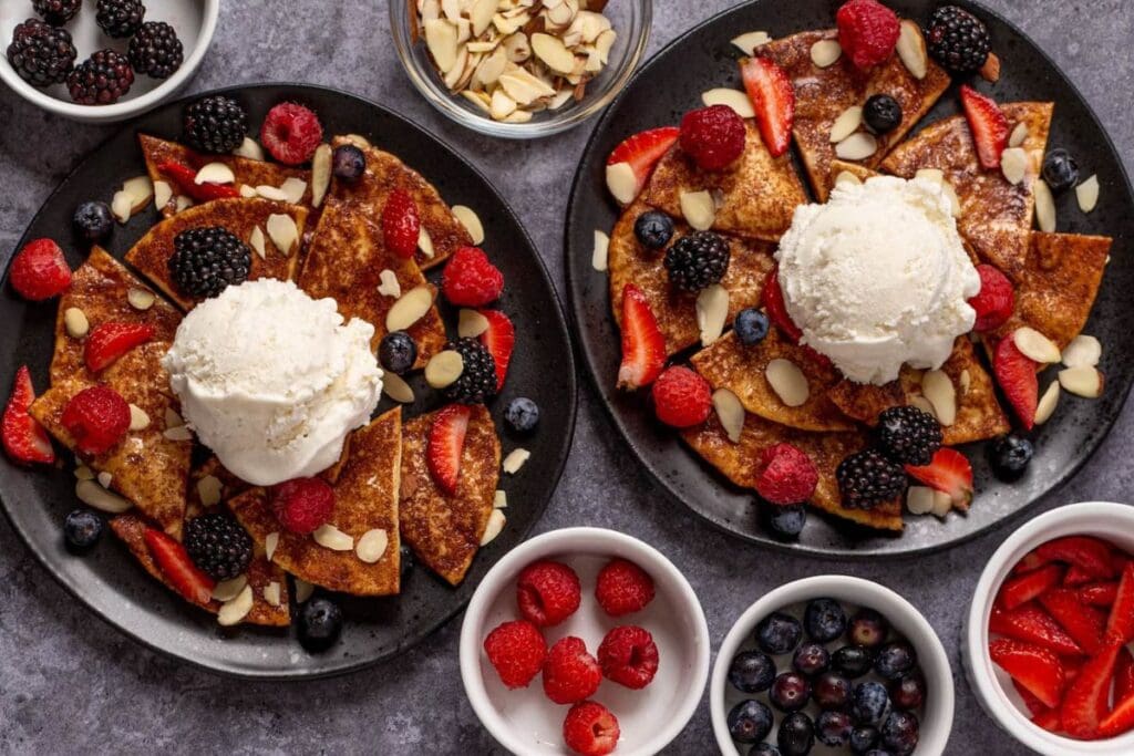 Easy Dessert Nachos by Food Plus Words