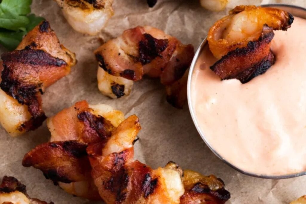 Grilled Bacon Wrapped Shrimp by The Butterend Gnocchi