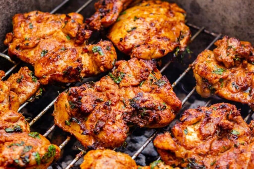 Grilled Boneless Chicken Thighs by Happy Foods Tube