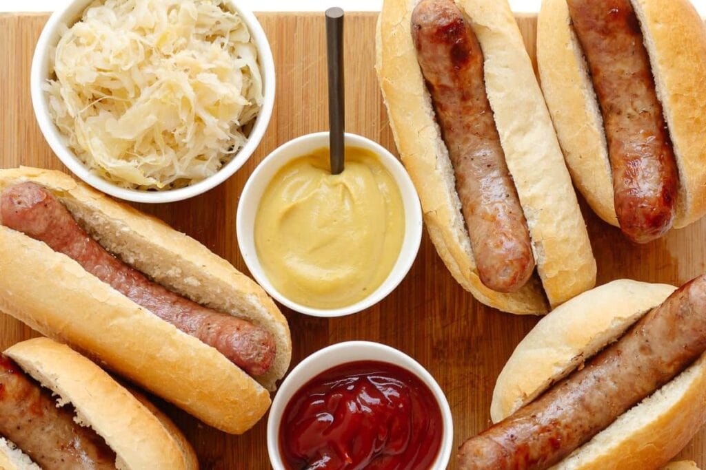Grilled Bratwurst by Maple and Mango