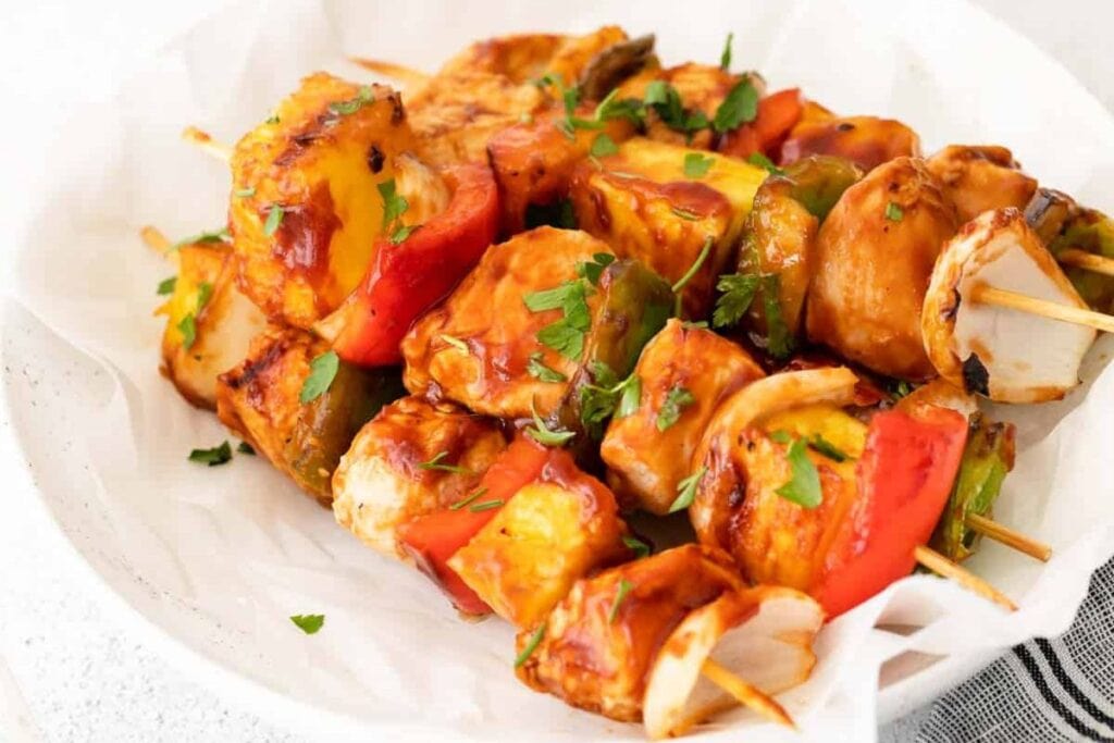 Grilled Chicken Kabobs by Budget Delicious