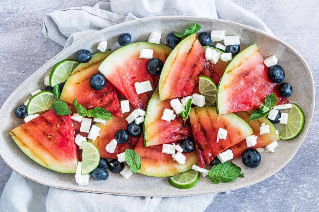 Grilled Watermelon Salad by Budget Delicious