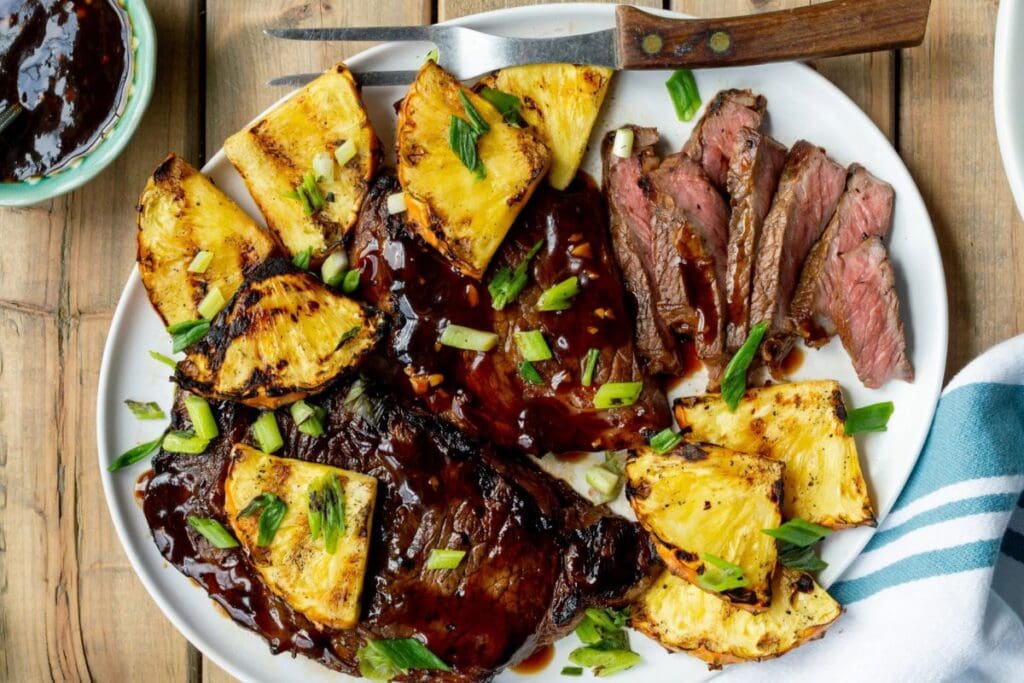 Hawaiian Grilled Ribeye by Little Black Skillet