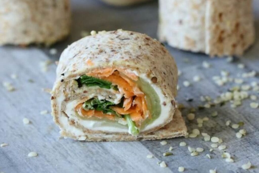 Healthy Veggie Pinwheels by In The Kids Kitchen