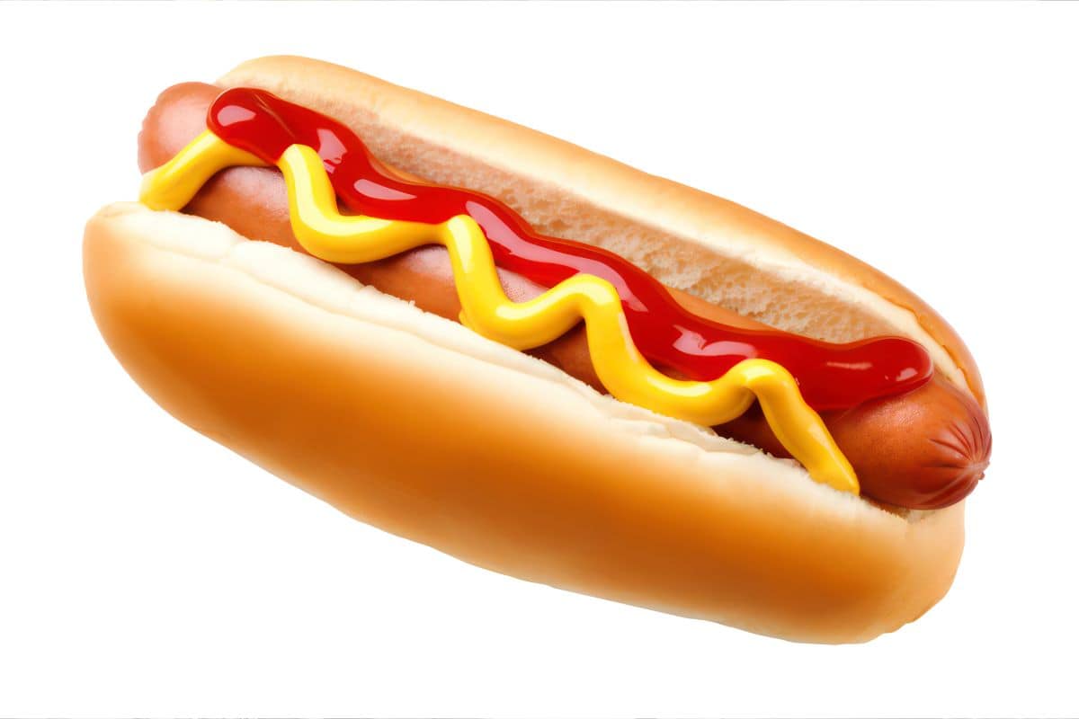Hotdog with ketchupRonstik