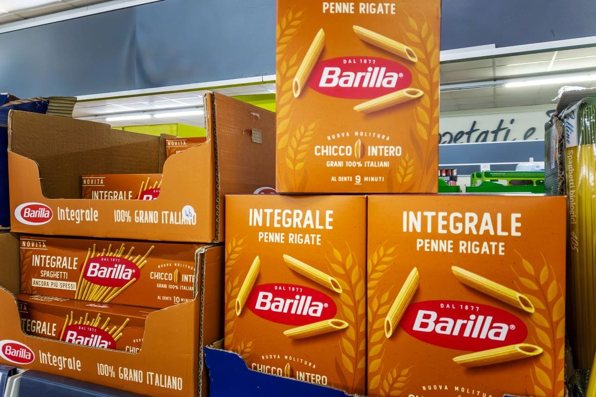 Imported pasta in storeFramarzo