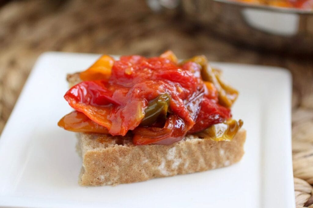 Italian Sweet Peppers with Tomatoes by Christinas Cucina