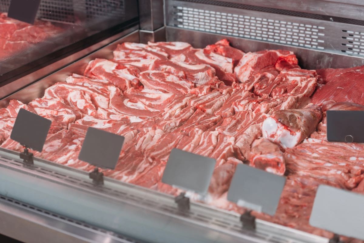 Meat market in grocery storeIgorvetushko