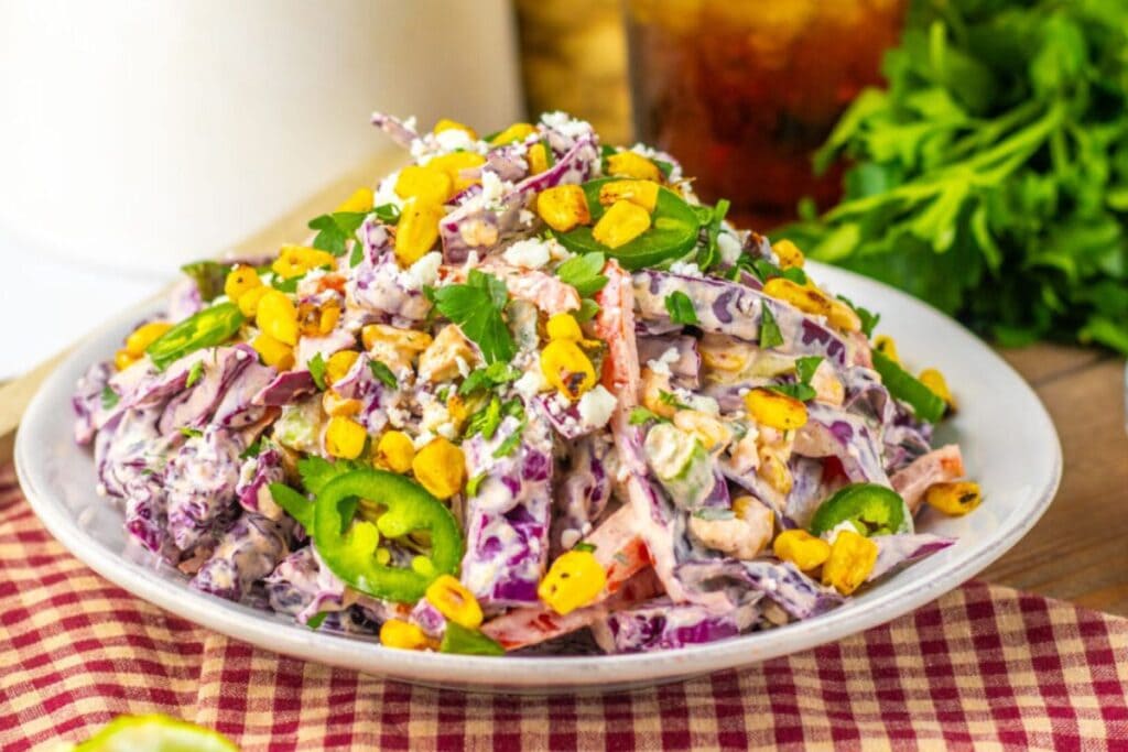 Mexican Street Corn Coleslaw by The Cookin Chicks