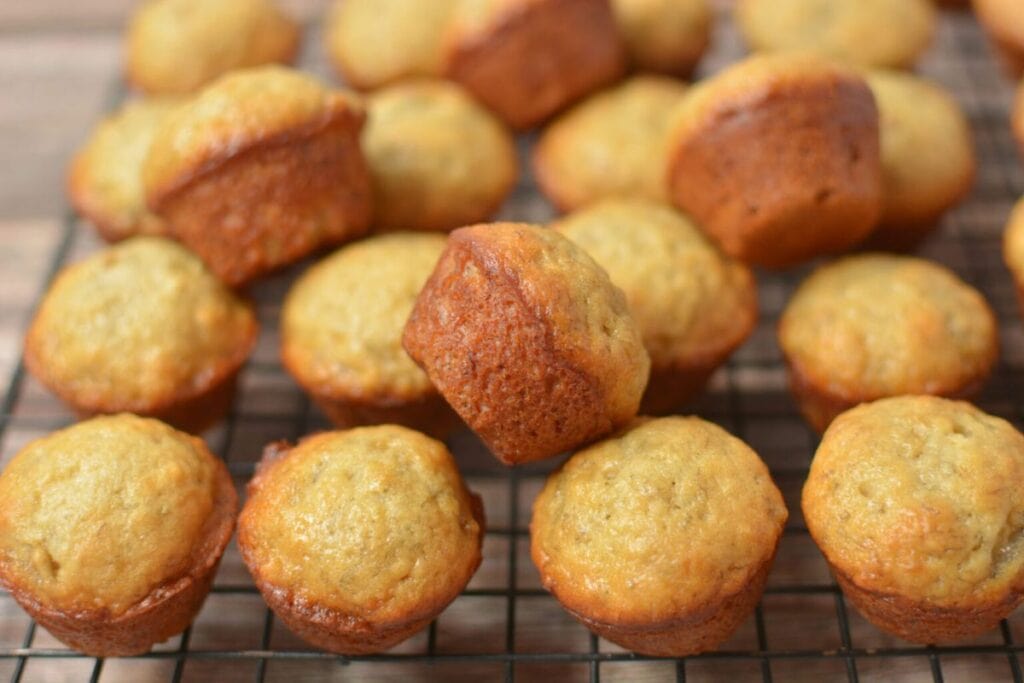 Mini Banana Muffins by The Cookin Chicks