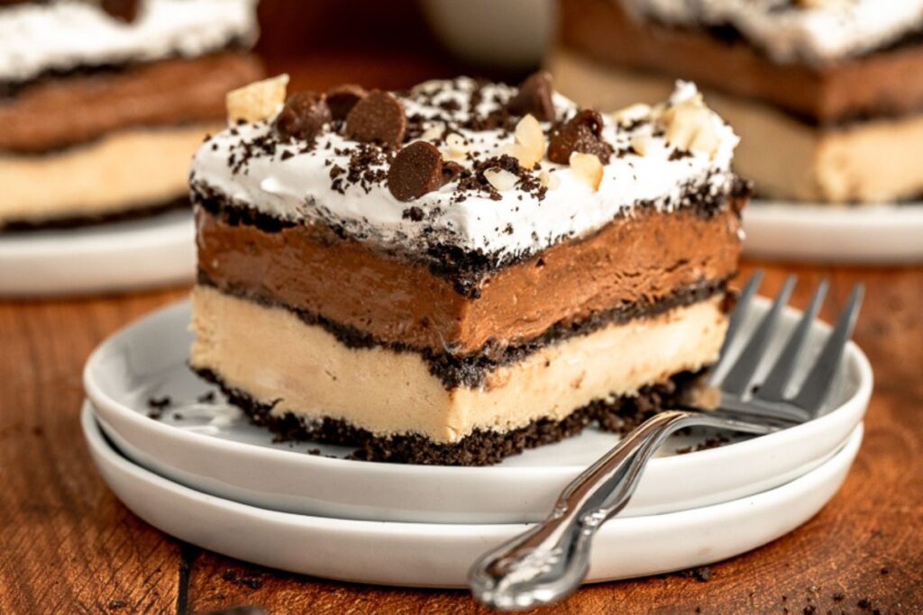 No Bake Chocolate Peanut Butter Oreo Dessert by The Cookin Chicks