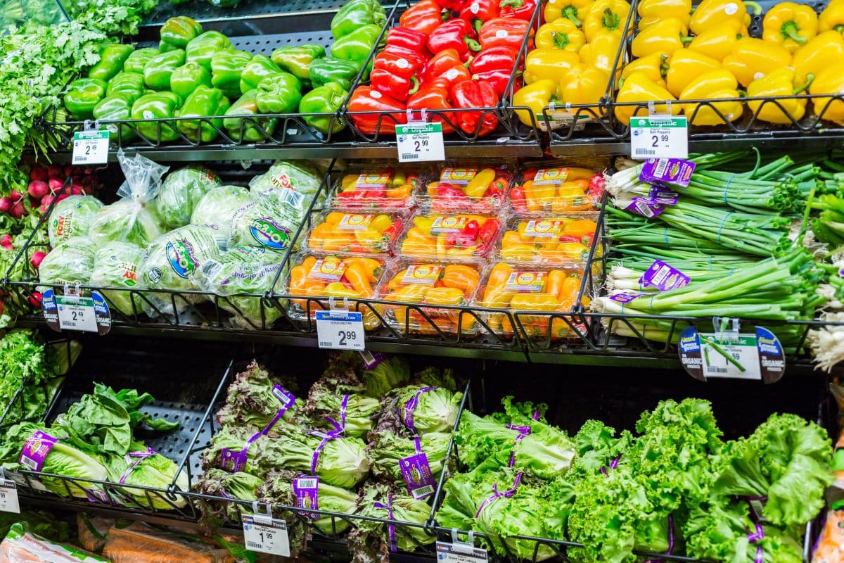 Organic and natural goods in storeUrban light