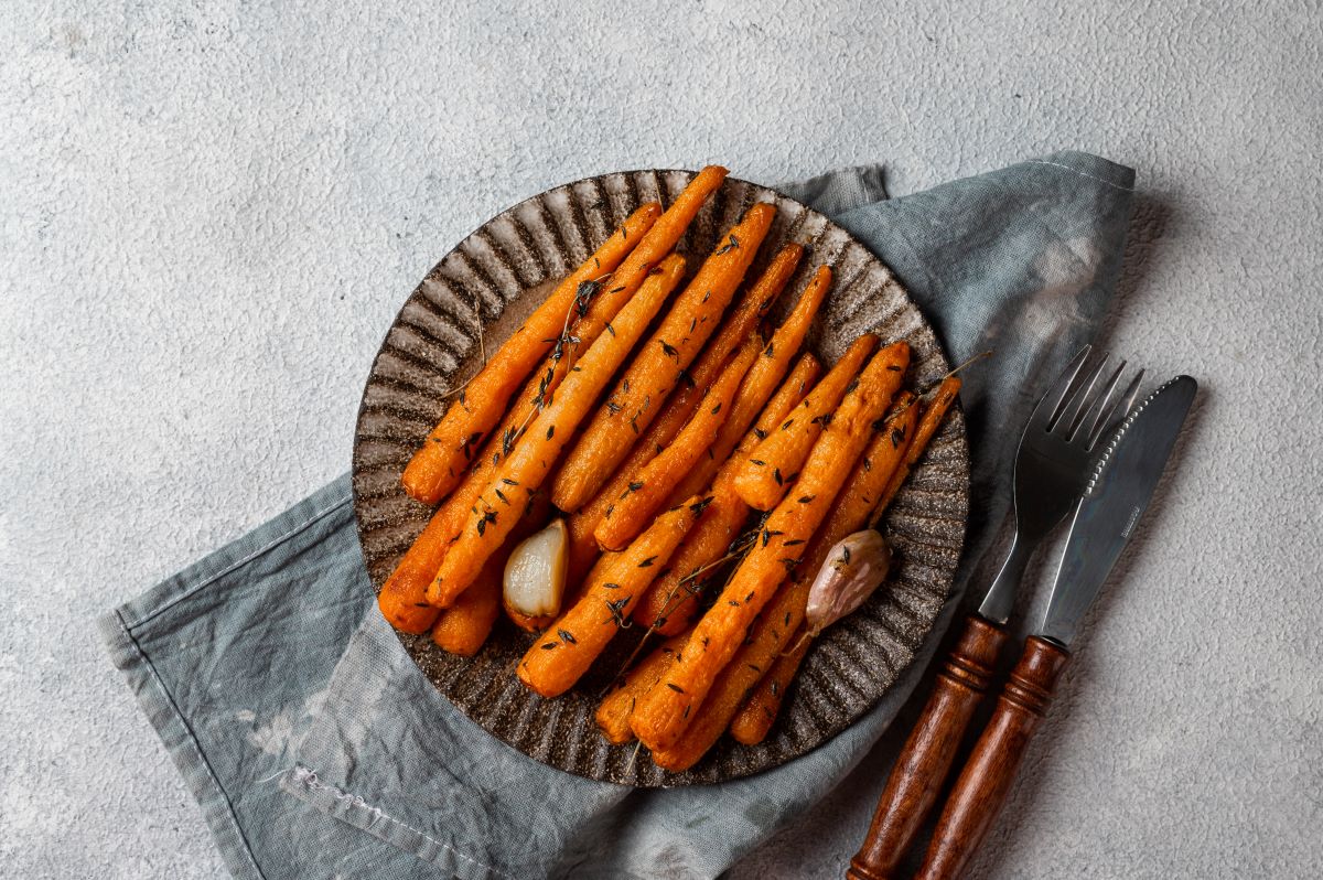 Oven Roasted Carrots with Honey