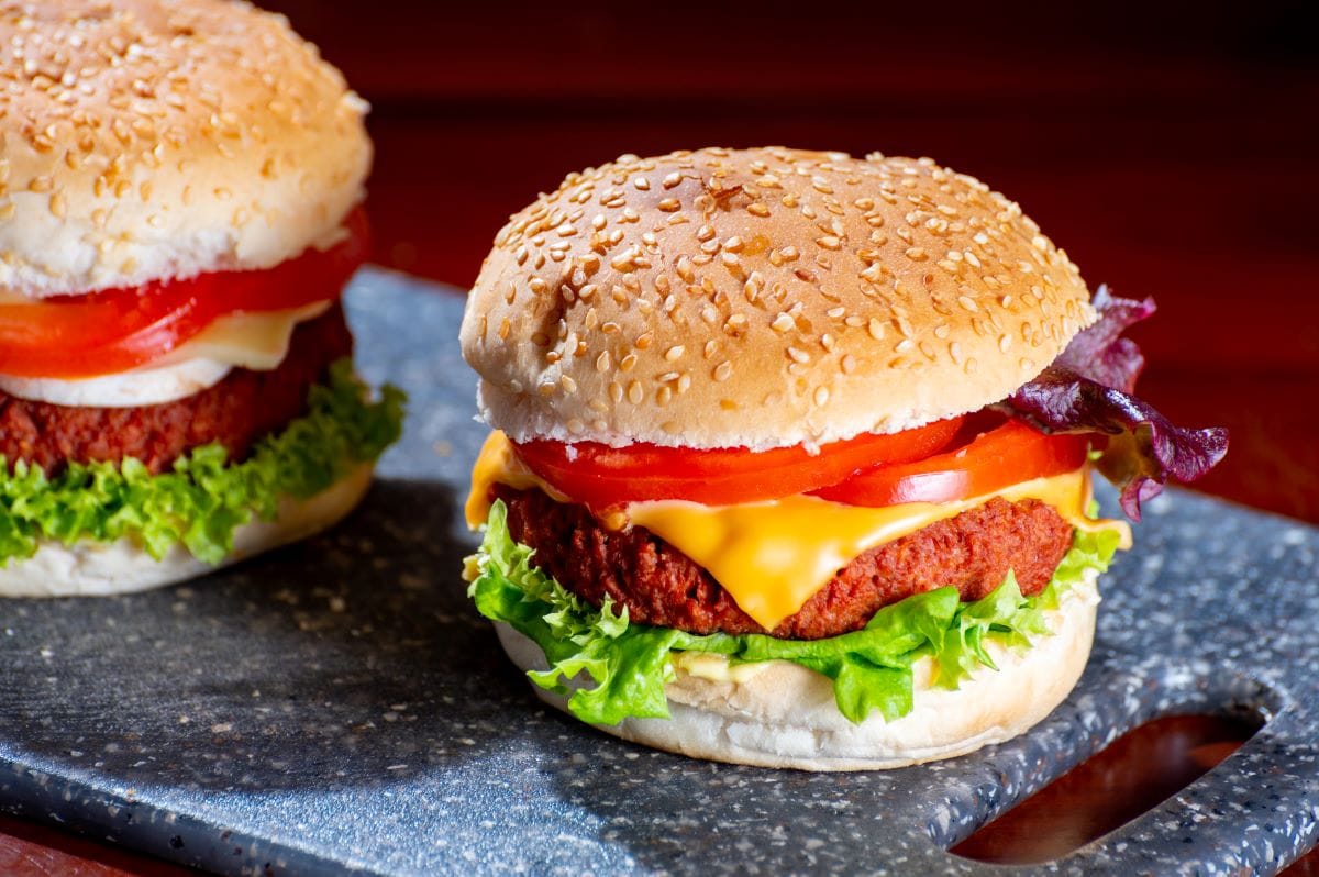 Plant based burgerFoto