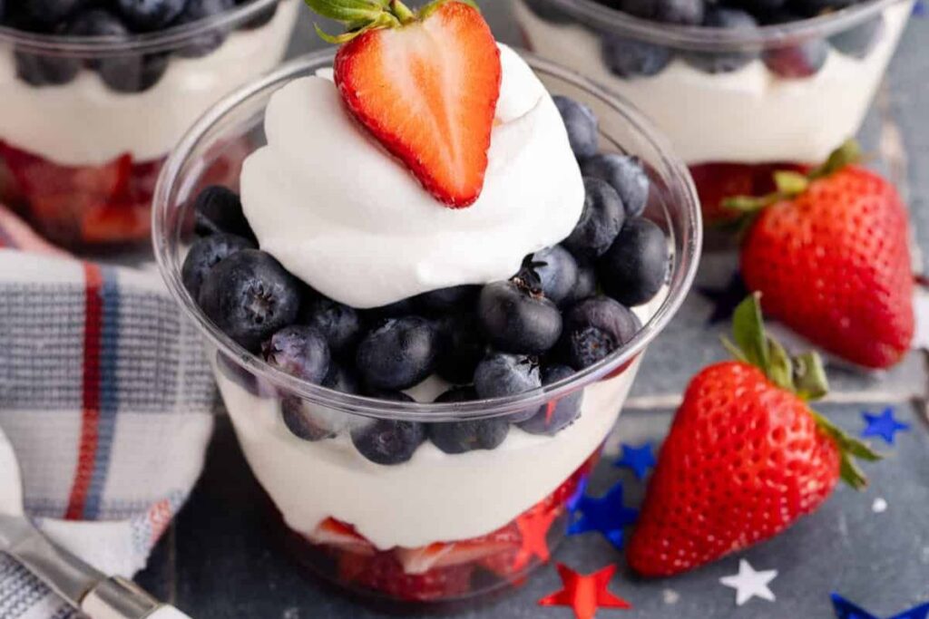Red White and Blue Fruit Cups by My Rad Kitchen