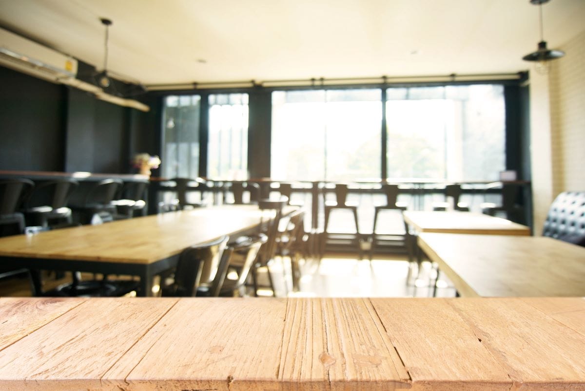 Restaurant interior with counterPeandBen