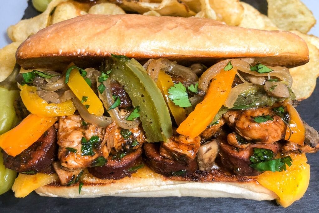 Skillet Barbecue Chicken n Sausage by Dutch Oven Daddy