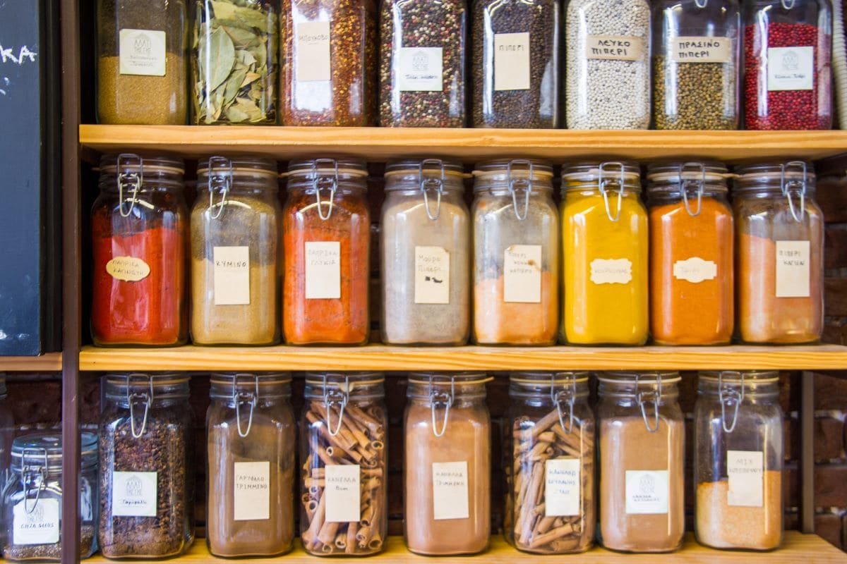 Spices on the shelvesArno M 1
