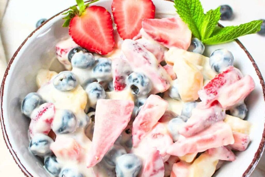 Strawberry Blueberry Fruit Salad by Beeyond Cereal