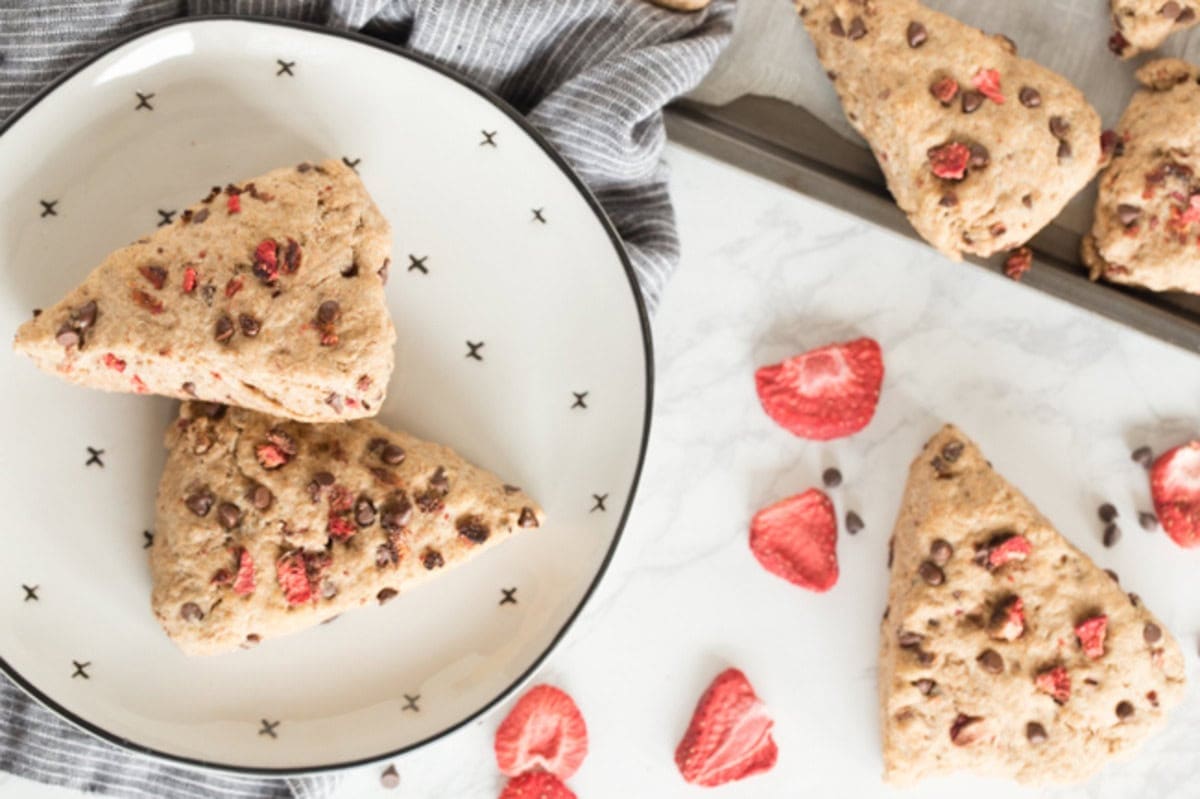 Sunday School Snacks Vegan Strawberry Scones by HFHL
