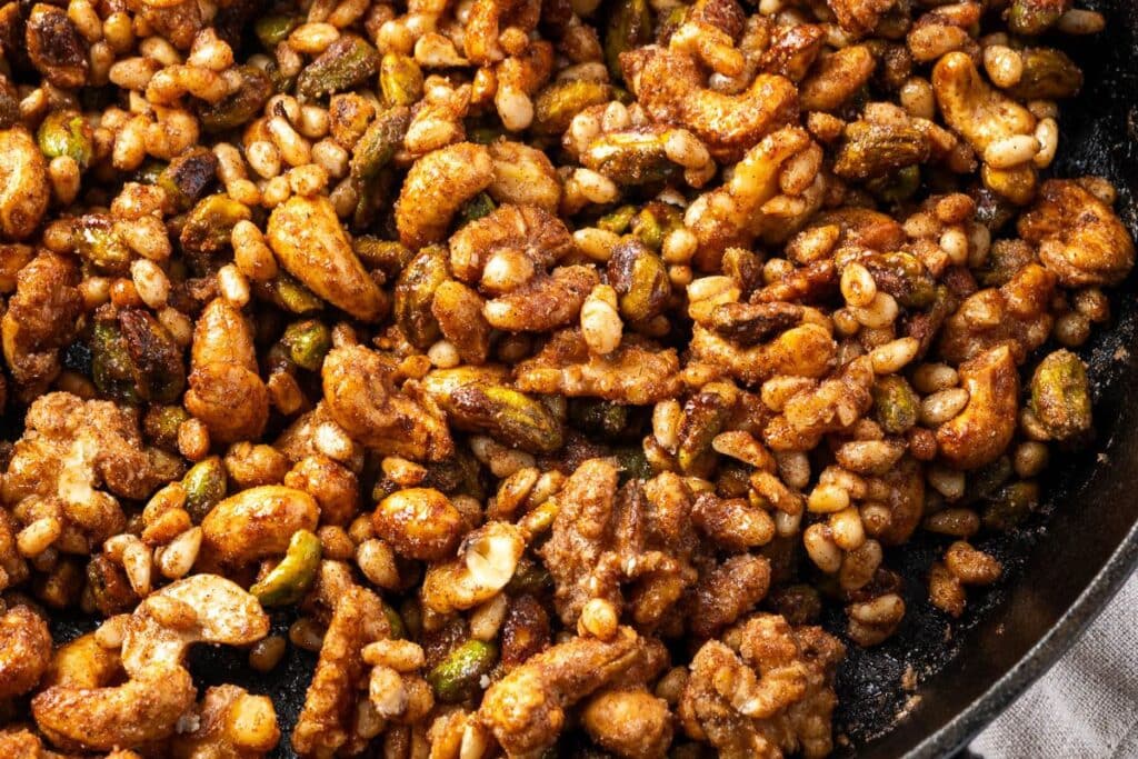 Sweetly Roasted Cinnamon Nuts by Dutch Oven Daddy
