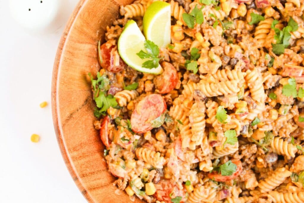 Taco Pasta Salad by The Cookin Chicks