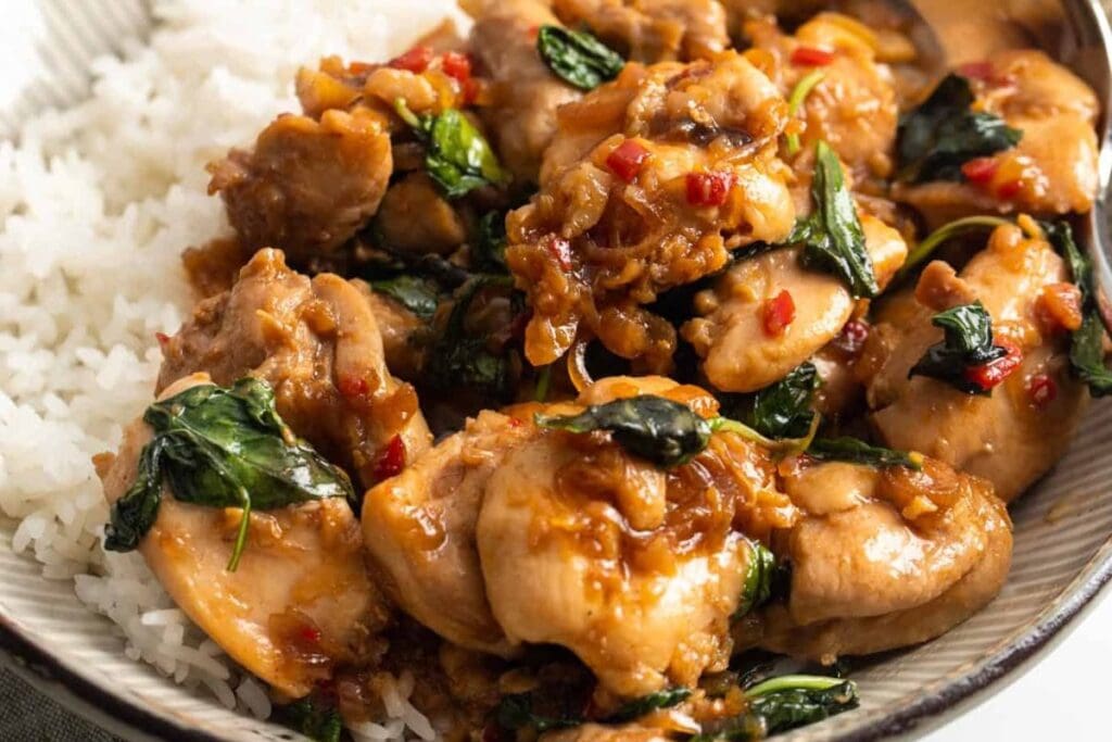 Thai Basil Chicken by Little Sunny Kitchen