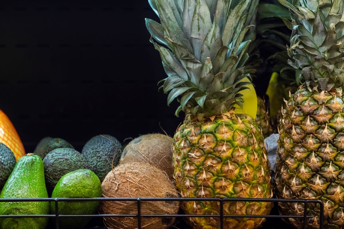 Tropical fruits in