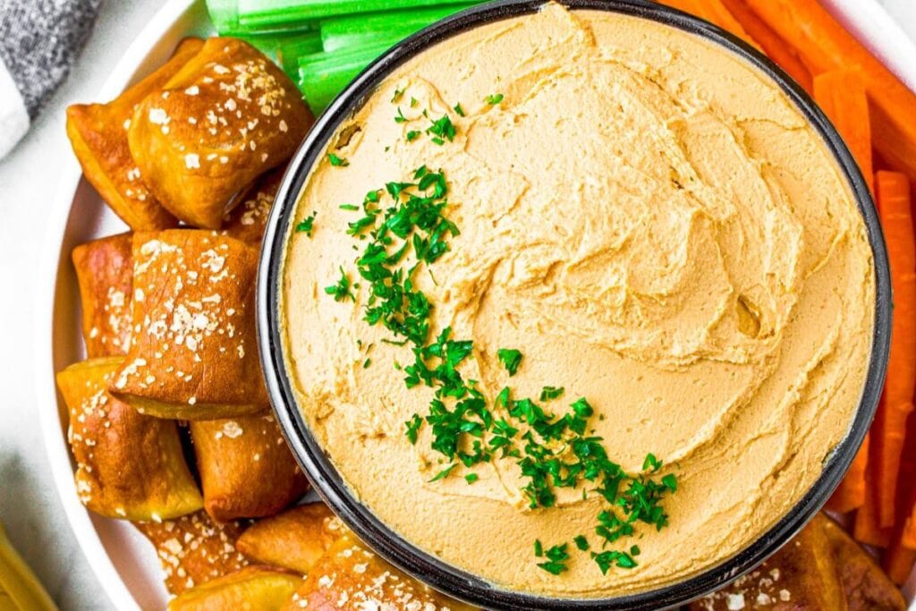 Vegan Beer Cheese Dip by Plant Power Couple