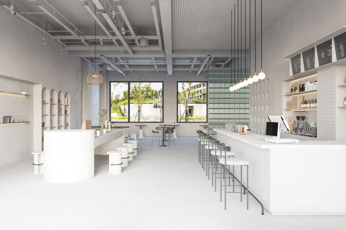 White interior cafec