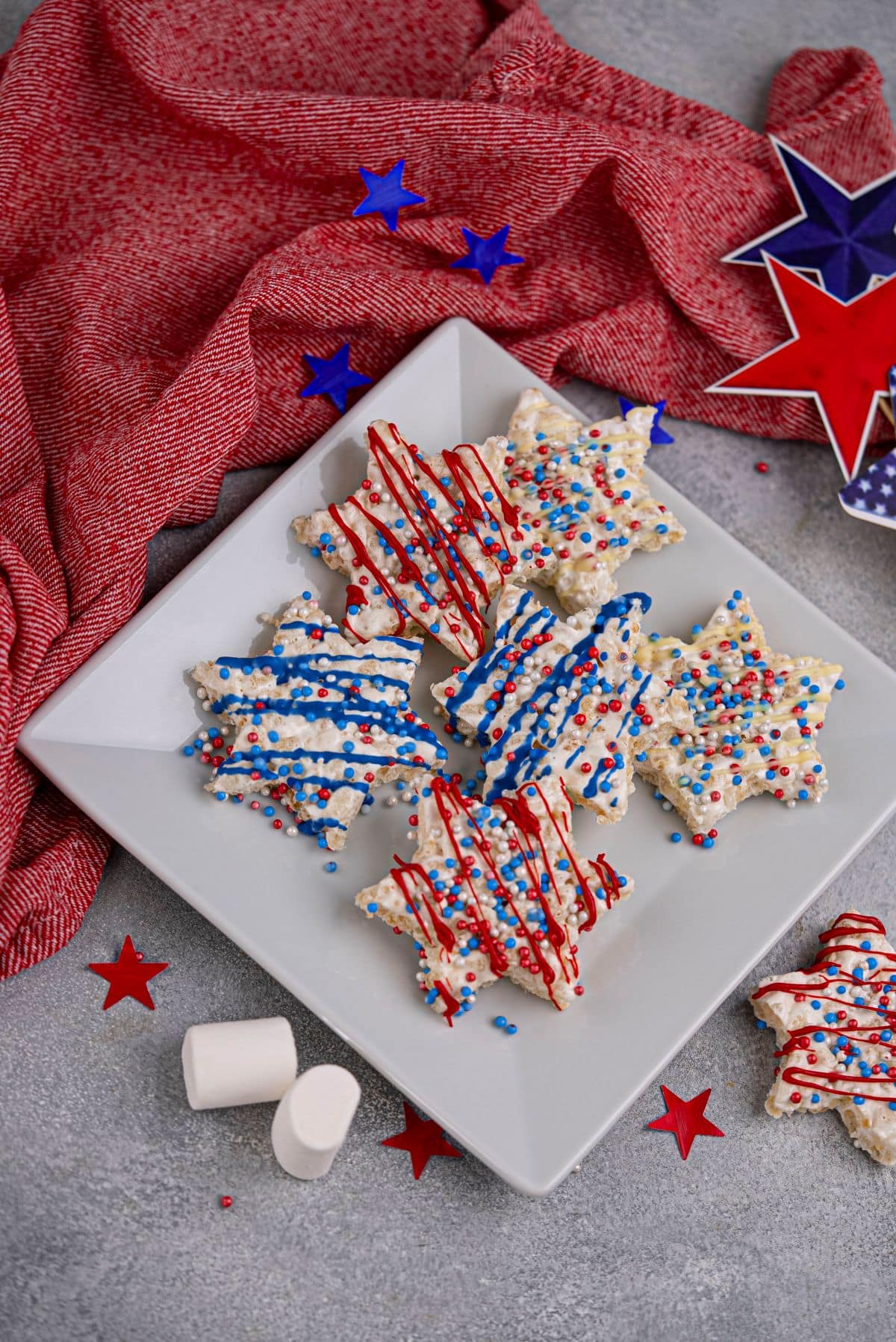 4th of July Rice Krispie Treats Recipe