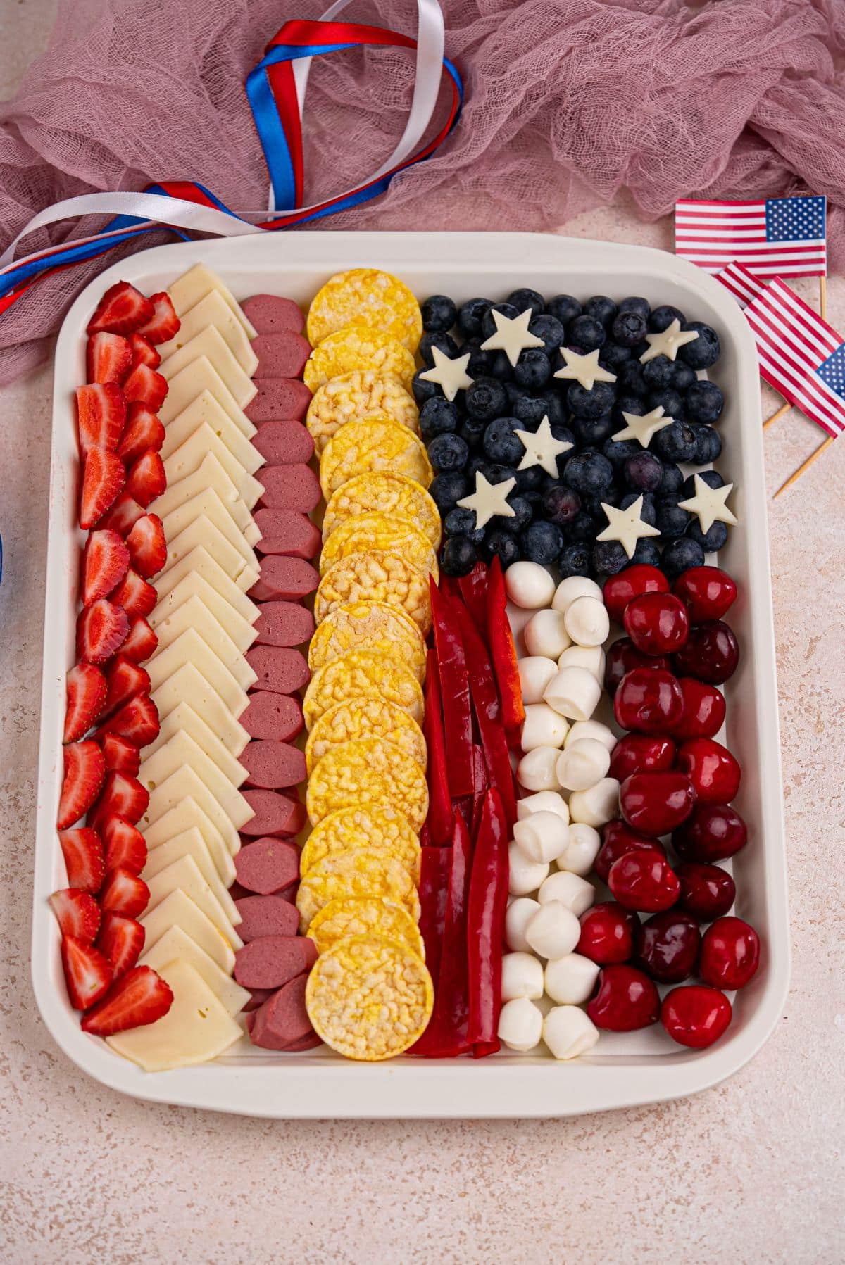 patriotic charcuterie board