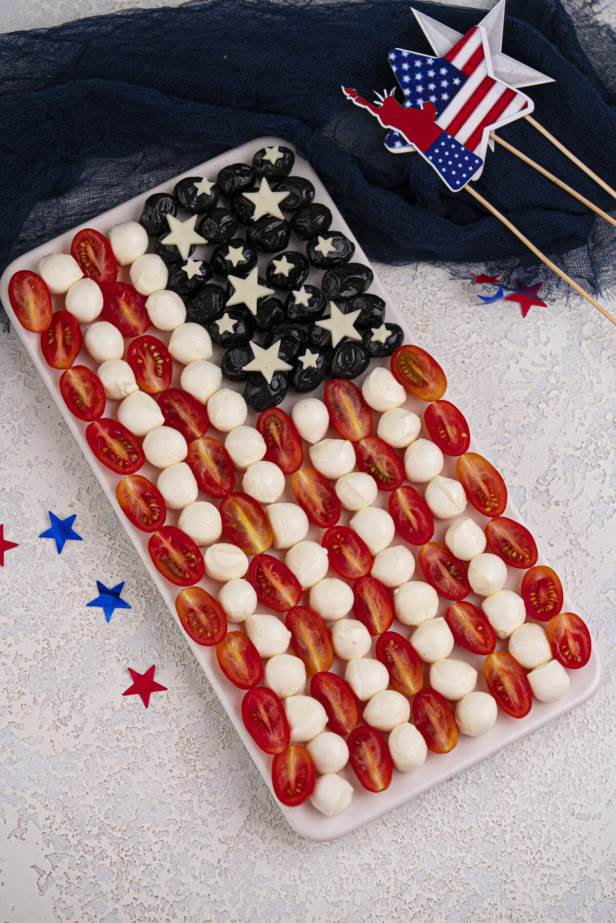 american flag charcuterie board