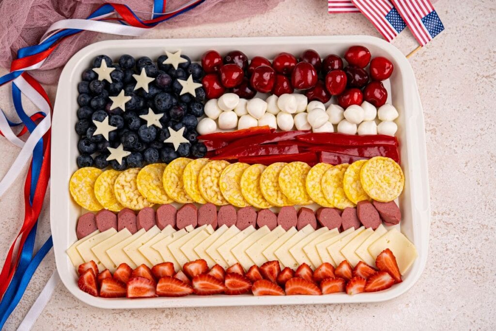 4th of july cheese board
