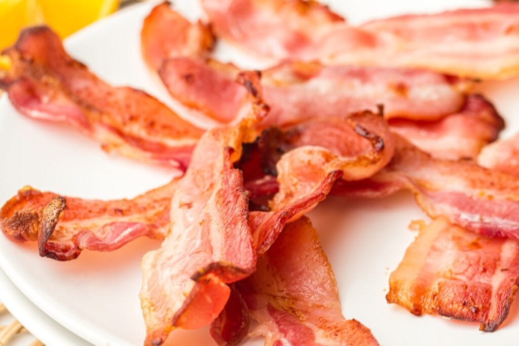Air Fryer Bacon by Yum and Yummer