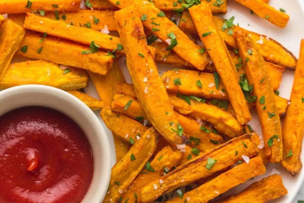 Air Fryer Sweet Potato Fries by Little Sunny Kitchen