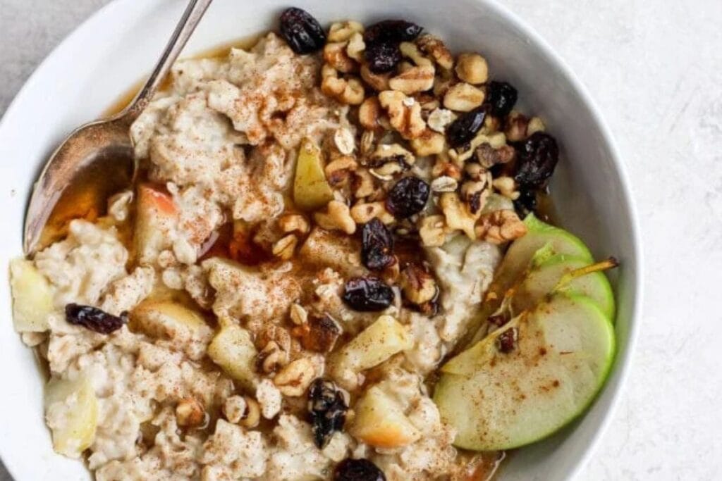 Apple Pie Oatmeal by The Wooden Skillet