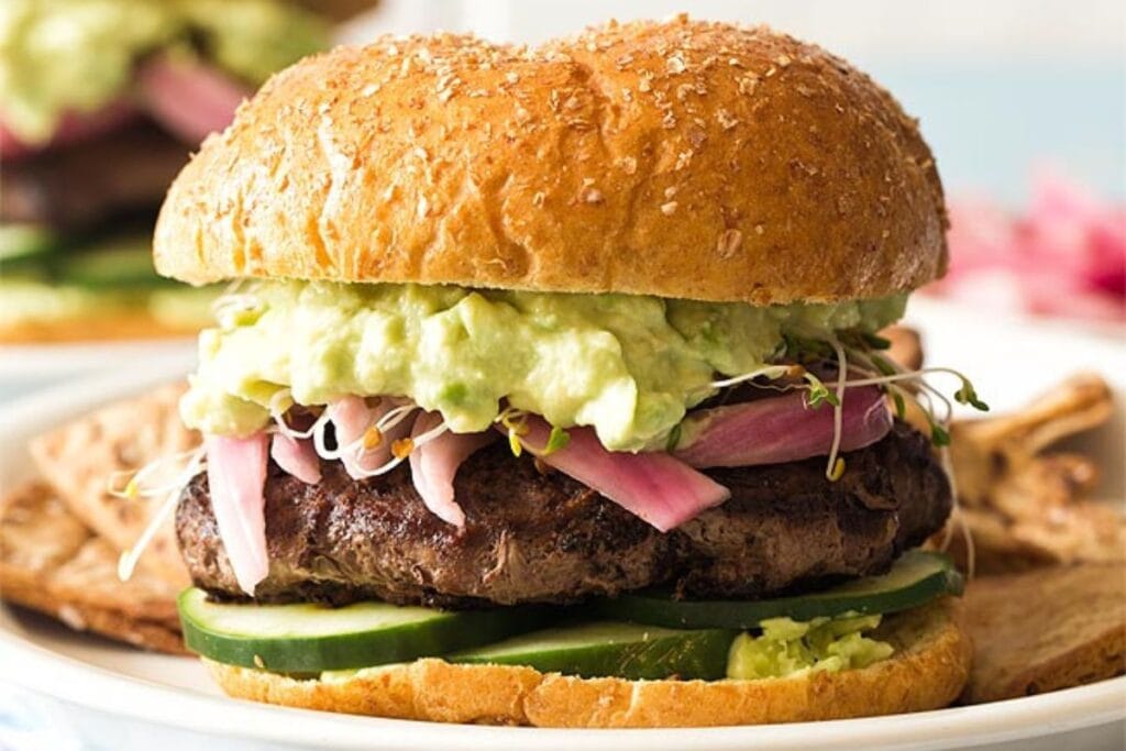 Avocado Burger by Chocolate Moosey