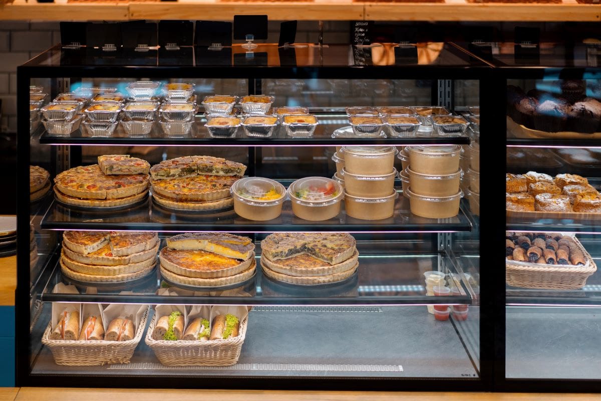Baked goods in storeGuys who shoot