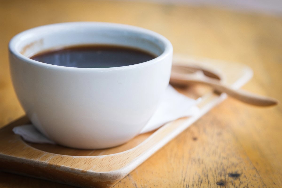 Black coffee in mug