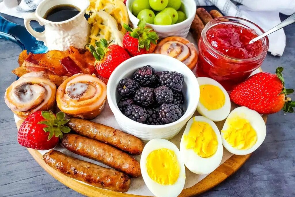 Breakfast Charcuterie Board by Finding Time to Fly